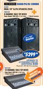 N-Dixon Band/PA/DJ Combo Dual 4 x 15" DJ/PA Speakers 
