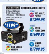 N-Dixon Colour Laser Lights Green, Violet,Cyan