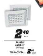 Plastic Air Vent (White) - Each