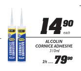 Alcolin Cornice Adhesive - 2 Ltr