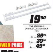 The Standard Double Curtain Track - 1.5m