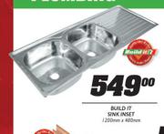 Build It Sink Inset-1200mmx480mm