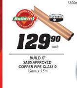Build It Sabs Approved Copper Pipe Class 0-15mmx5.5m
