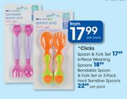 Clicks 6-Piece Weaning Spoons