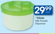Clicks Milk Powder Dispenser Each