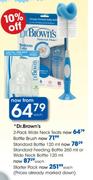 Dr.Brown's Standard Feeding Bottle-260ml Or Wide Neck Bottle-120ml