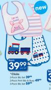 Clicks 3-Pack Bib Set-Per Set