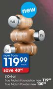 L'Oreal True Match Foundation-Each 