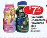 Favourite Characters Flavoured Milk Assorted-250ml Each