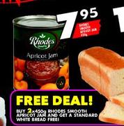 Rhodes Smooth Apricot Jam-450g