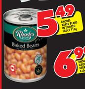 Rhodes Baked Beans In Tomato Sauce - 410gm