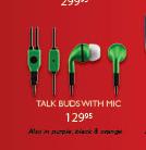 Talks Buds With Mic