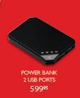 Power Bank 2USB Ports