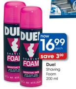 Duel Shaving Foam-200ml Each