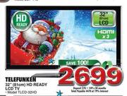 Telefunkin HD Ready LCD TV (TLCD-32HD)-32" (81cm)