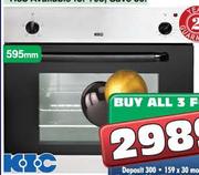 KIC Stainless Steel Undercounter Oven-595mm