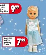 Party Girl Doll In Polybag-22cm