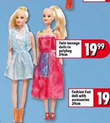 Twin Teenage Dolls In Polybag-29cm 