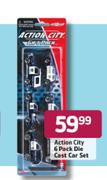 Action City Die Cast Car Set-6 Pack