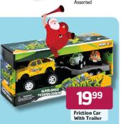 Friction Car With Trailer