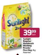 Sunlight Regular Handwash Washing Powder Flexi Bag-2Kg Each