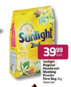 Sunlight Regular Handwash Washing Powder Flexi Bag Assorted-2kg Each