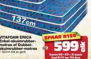 Vitafoam Erica Enkel-Skuimrubber Matras-137cm