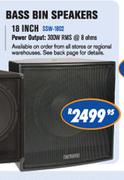 N-Dixon Bass Bin Speakers-18 Inch