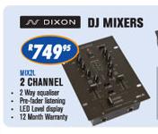 N-Dixon 2 Channel DJ Mixers