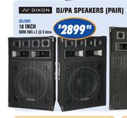 N-Dixon DJ/PA Speakers (Pair)-18 Inch