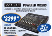 N-Dixon 8 Channel Powered Mixers With USB & SD Inputs