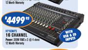 N-Dixon 16 Channel Powered Mixers With USB & SD Inputs