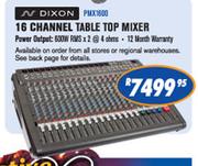 N-Dixon 16 Channel Table Top Mixer