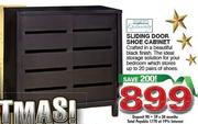 Sliding Door Shoe Cabinet