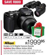Nikon Coolpix L310 Digital Camera Bundle