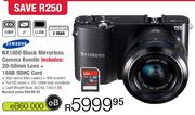SAMSUNG NX1000 Black Mirrorless Camera Bundle Includes 20-50mm Lens + 16GB SGHC Card