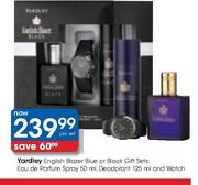 Yardley English Blazer Blue Or Black Gift Sets