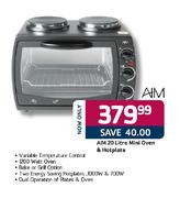 Aim Mini Oven & Hotplate-20ltr