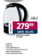 Aim Glass Kettle-1.7ltr