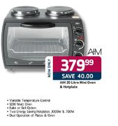 Aim Mini Oven & Hotplate-20ltr