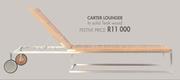 Carter Lounger In Solid Teak Wood