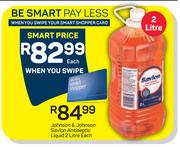 Johnson & Johnson Savlon Antiseptic Liquid-2Ltr Each