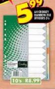 A4 Croxley Rainbow File Diyeders 