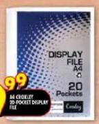A4 Croxley 20-Pockets Display File