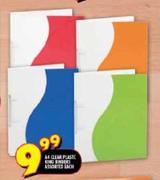 A4 Clear Plastic Ring Binders Assorted Each