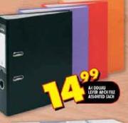 A4 Lever Arch File Assorted Each