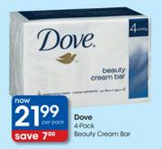 Dove Beauty Cream Bar-4 Per Pack 