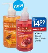 Clicks Liquid Hand Wash-250ml Each