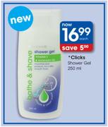 Clicks Shower Gel-250ml Each