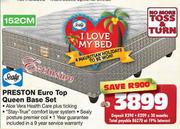 Sealy Preston Euro Top Queen Base Set-152cm